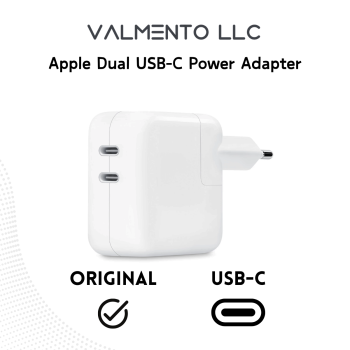 Apple Original Doppel-USB-C Ladegerät MNWP3ZM/A 35W in Polybag
